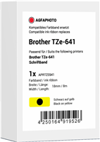 Agfa Photo APRTZE641 tape black on yellow