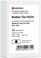 Agfa Photo APRTZEFX231 tape black on white