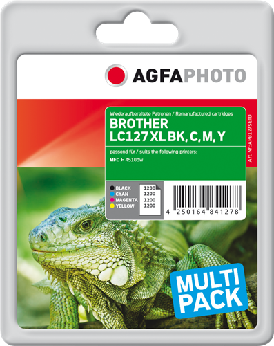 Agfa Photo LC127XLBK,C,M,Y multipack black / cyan / magenta / yellow