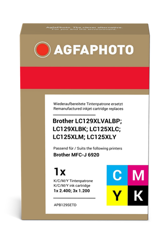 Agfa Photo LC129XLBK,C,M,Y multipack black / cyan / magenta / yellow