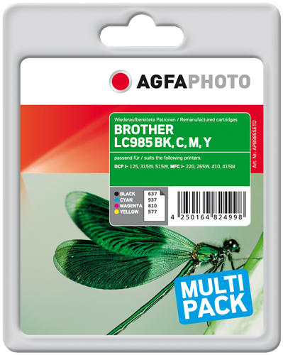 Agfa Photo LC985BK,C,M,Y multipack black / cyan / magenta / yellow