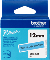 Brother Btag-L31 tape black on light blue