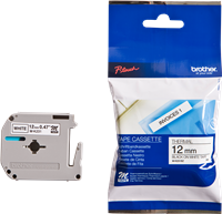 Brother M-K231BZ tape black on white