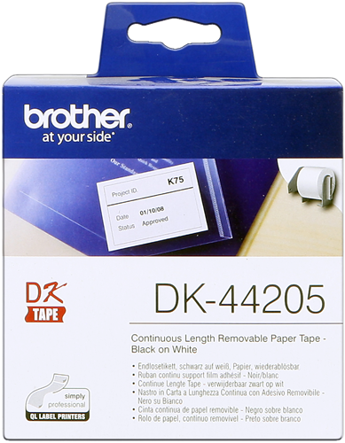 Brother DK-44205 Endless labels 62mm x 30.48m White