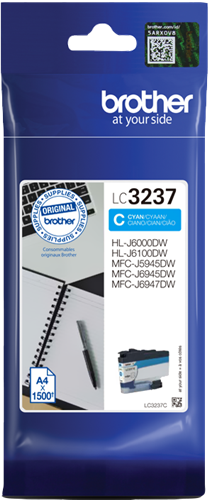 Brother LC3237C cyan ink cartridge