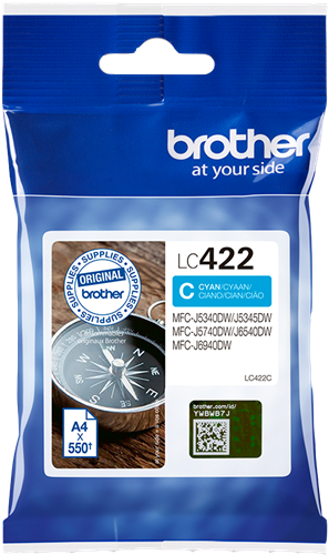 Brother LC422C cyan ink cartridge