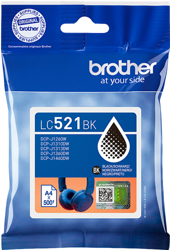 Brother LC521BK black ink cartridge