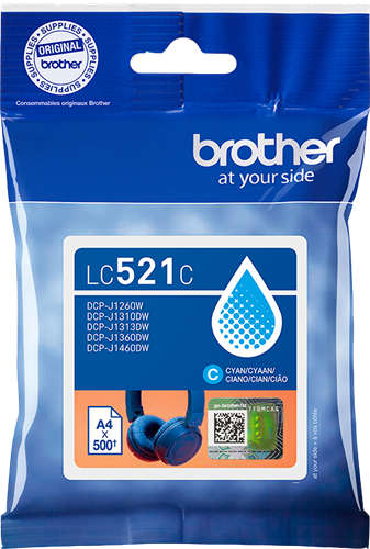 Brother LC521C cyan ink cartridge