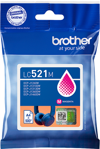 Brother LC521M magenta ink cartridge