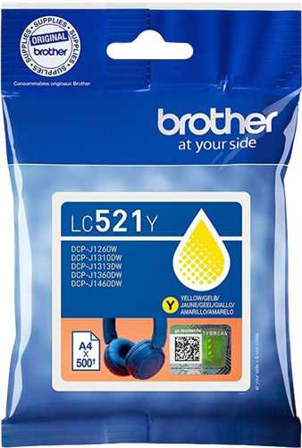 Brother LC521Y yellow ink cartridge