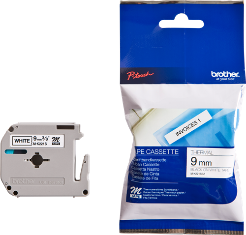 Brother M-K221SBZ tape black on white