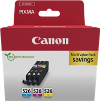 Canon CLI-526 multipack cyan / magenta / yellow