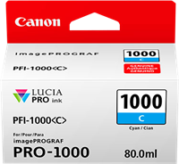Canon PFI-1000c cyan ink cartridge