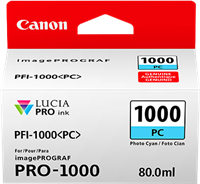 Canon PFI-1000pc cyan (Photo) ink cartridge