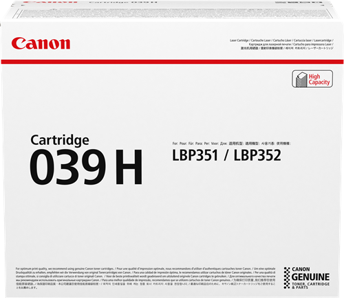 Canon 039h black toner