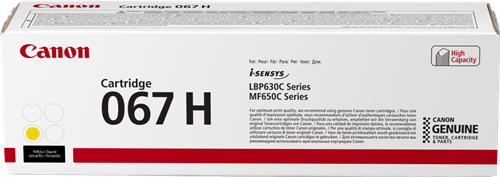 Canon 067 hy yellow toner