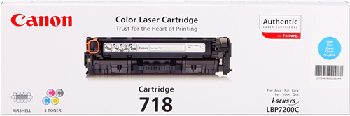 Canon 718 C cyan toner