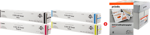 Canon C-EXV49 MCVP black / cyan / magenta / yellow value pack