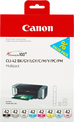 Canon CLI-42 multipack black / cyan / magenta / yellow / Gray / cyan (light) / magenta (light) / grey (light)