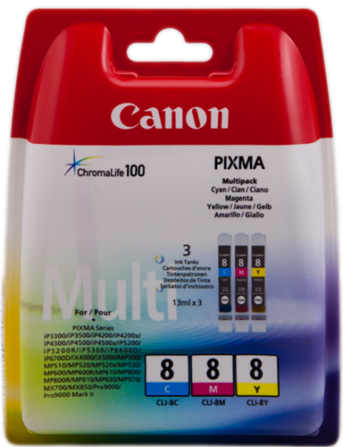 Canon CLI-8 multipack cyan / magenta / yellow
