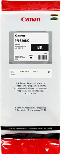 Canon PFI-320bk black ink cartridge