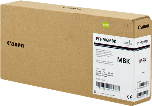 Canon PFI-706mbk black ink cartridge
