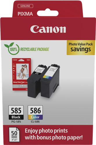 Canon PG-585+CL586 black / cyan / magenta / yellow value pack