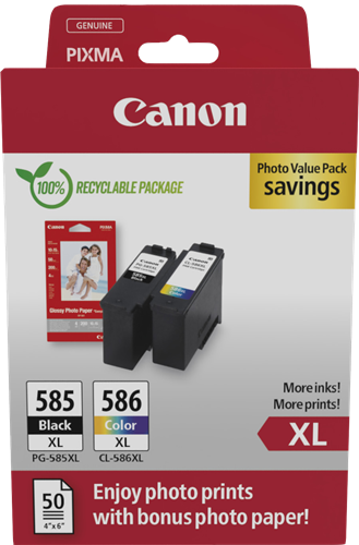 Canon PG-585XL+CL-586XL black / cyan / magenta / yellow value pack