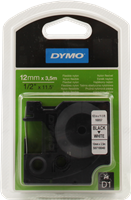 DYMO tape black on white