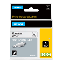 DYMO tape black on white