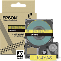 Epson LK-4YAS tape Gray on yellow