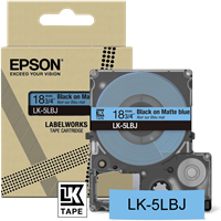 Epson LK-5LBJ tape black on Blue