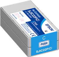 Epson SJIC22P-C cyan ink cartridge