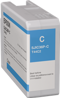 Epson SJIC36P-C cyan ink cartridge