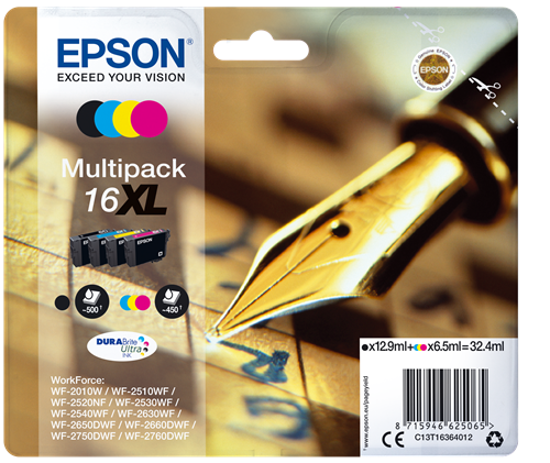 Epson 16 XL multipack black / cyan / magenta / yellow