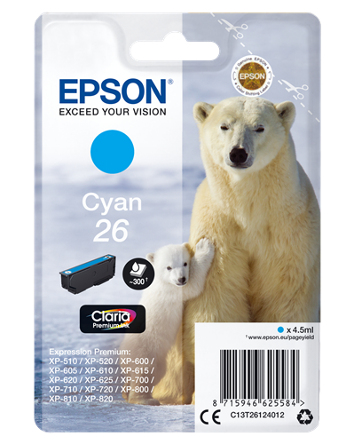 Epson 26 cyan ink cartridge