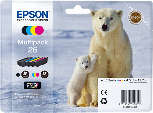 Epson 26 multipack black / cyan / magenta / yellow