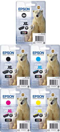 Epson 26 XL multipack black / Black (photo) / cyan / magenta / yellow