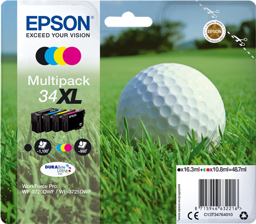 Epson 34XL multipack black / cyan / magenta / yellow