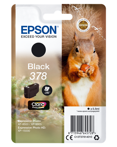 Epson 378 black ink cartridge