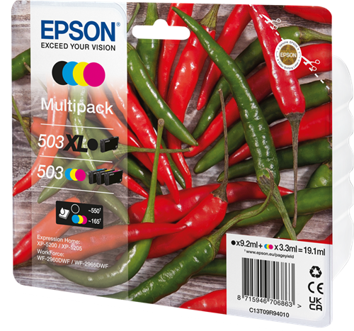 Epson 503XL+503 multipack black / cyan / magenta / yellow