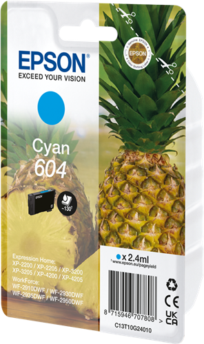 Epson 604 cyan ink cartridge