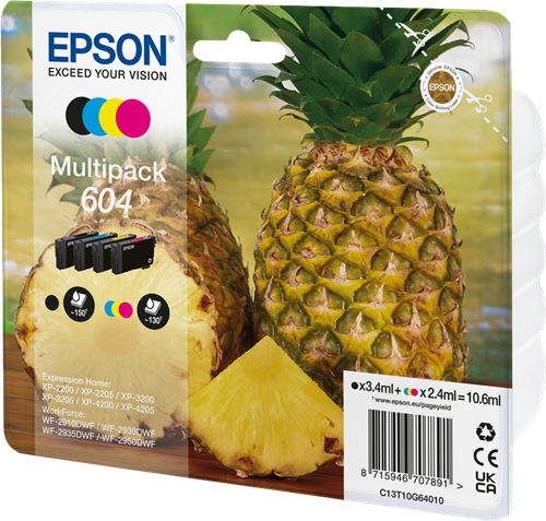 Epson 604 multipack black / cyan / magenta / yellow