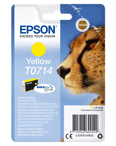Epson T0714 yellow ink cartridge