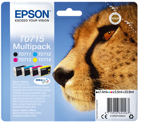 Epson T0715 multipack black / cyan / magenta / yellow