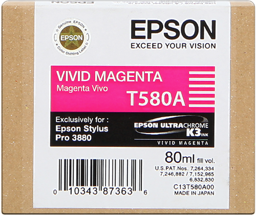 Epson T580A magenta ink cartridge