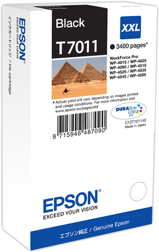 Epson T7011 XXL black ink cartridge