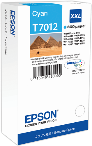 Epson T7012 XXL cyan ink cartridge