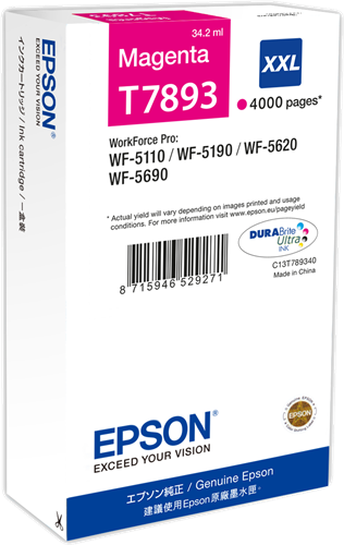 Epson T7893 XXL magenta ink cartridge