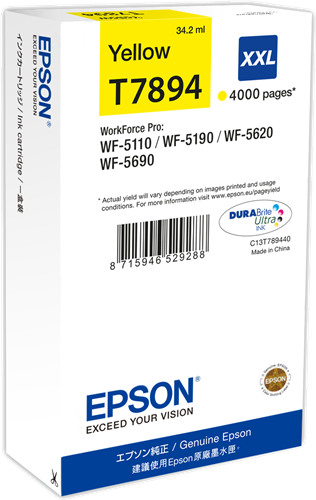 Epson T7894 XXL yellow ink cartridge
